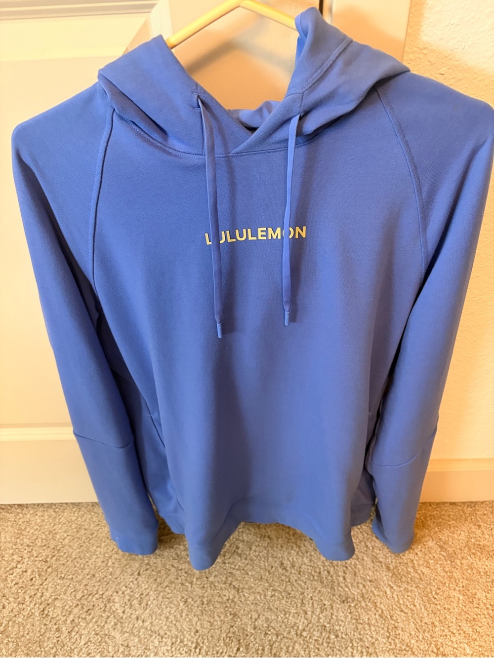 Lululemon City Sweat Pullover Men's Blue Hoodie - Size Medium